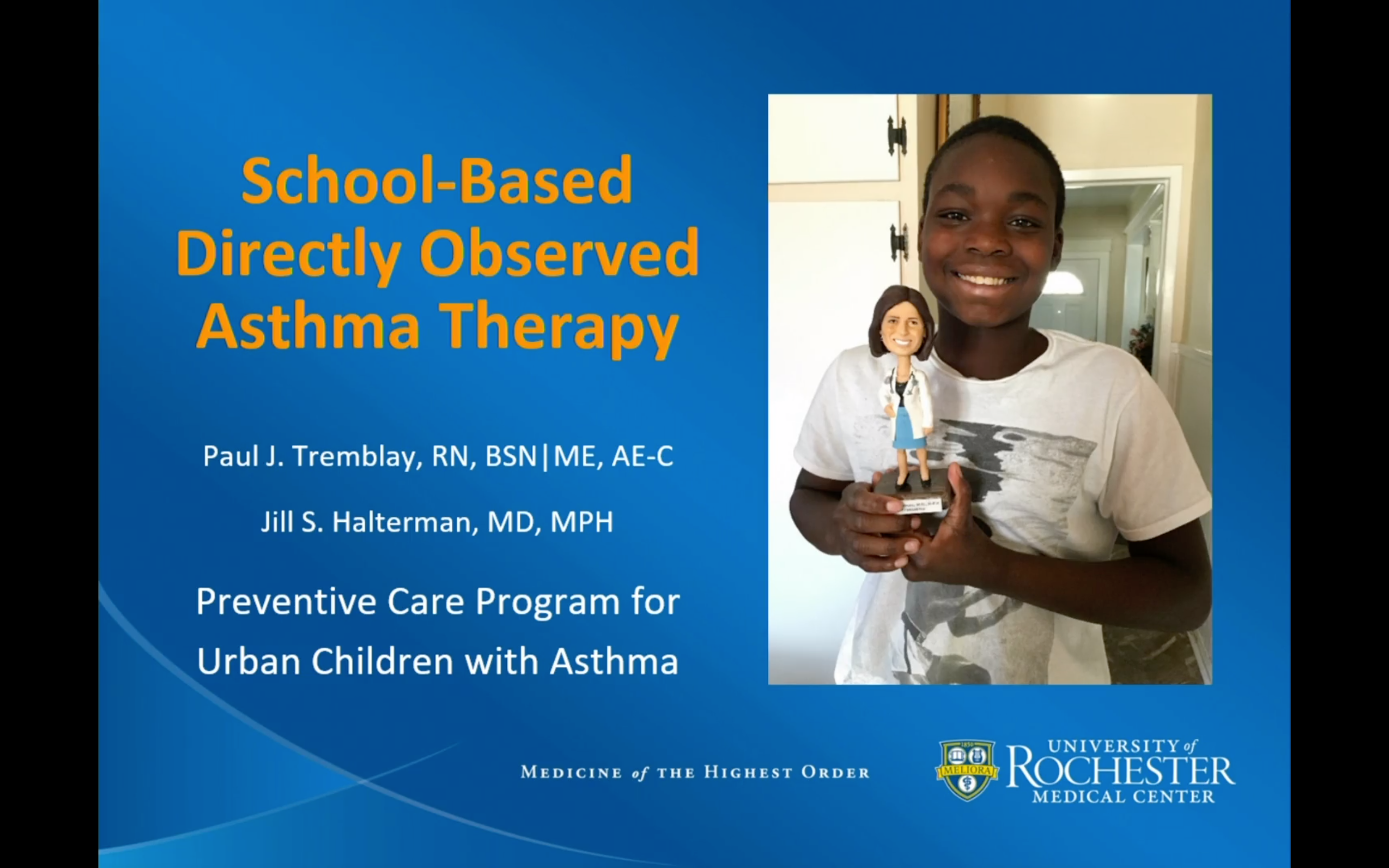 School-Based Directly Observed Asthma Therapy (CE CRCE)