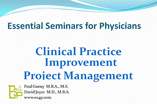 Clinical Practice Improvement Project Management (CME)
